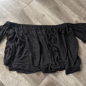 Truly Madly Deeply Black Off-Shoulder Top